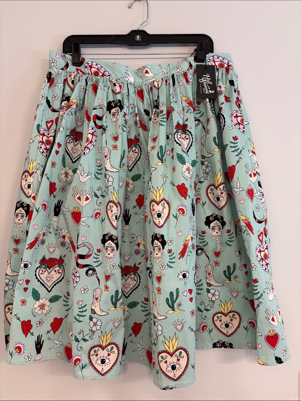 Hell Bunny Mint Green Tijuana skirt